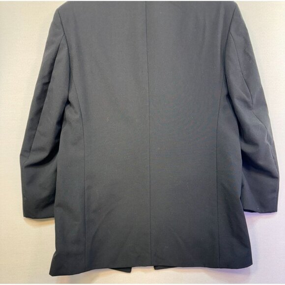 Perry Ellis Evening Mens Wool Tuxedo Jacket 40R Black - Picture 11 of 13